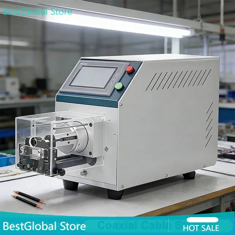 1-7mm² Coaxial Cable Stripping Machine Semi-Automatic Coaxial Cable Wire  Stripper For New Energy Shielded Cables