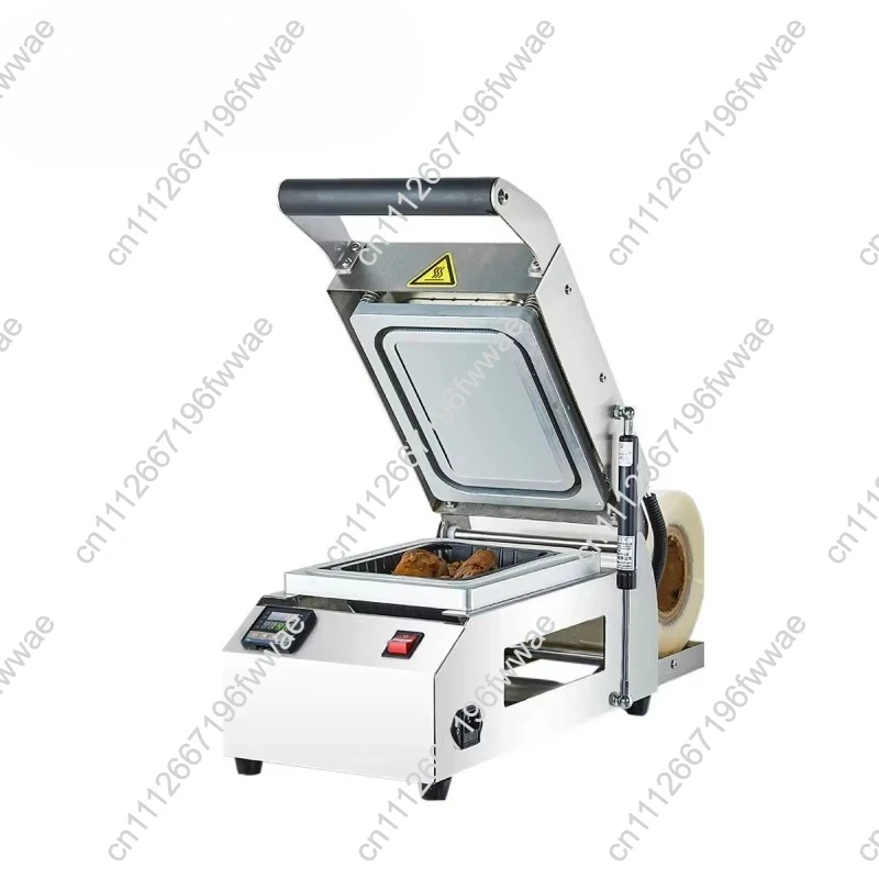 Disposable Lunch Box Sealing Machine Takeaway Fast Food Packaging Cooked Food Fruit and Vegetable Food Semi-automatic Packaging