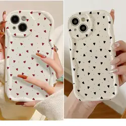 Love Heart Case for Xiaomi POCO X5 X3 Pro X4 NFC F3 F4 X4 GT M3 M4 Pro MI 11 Lite 5G NE 12T 12 Lite Soft TPU 3D Wavy Edge Cover