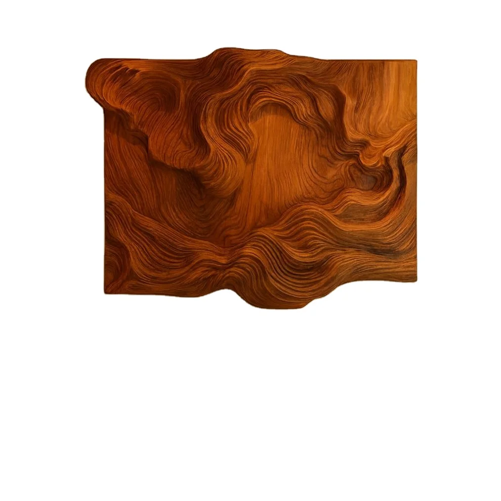 ※h Luxury Art Deco Handcrafted Sculpture Organic Wood Furniture Living Room Carved Wall Decoration Eco-Friendly Anniversary
