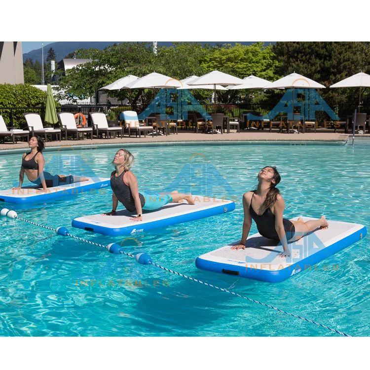 Fitness Water Air Mat Gymnastics Equipment Floating Water Yoga Mat, Inflatable Yoga board Mat platform