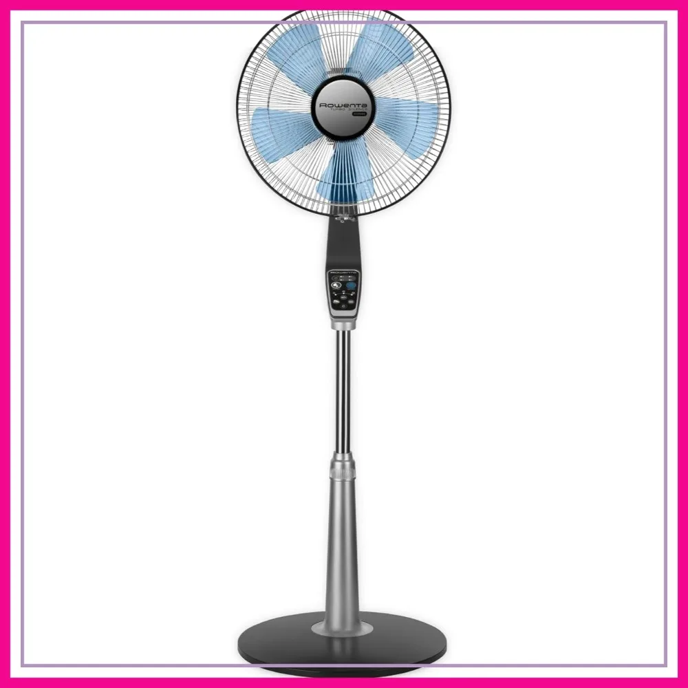 

Ultra Quiet Pedestal Fan, 53 Inch, 5 Speeds, Oscillating Fan for Bedroom, Cools Up to 23 Feet, Silver
