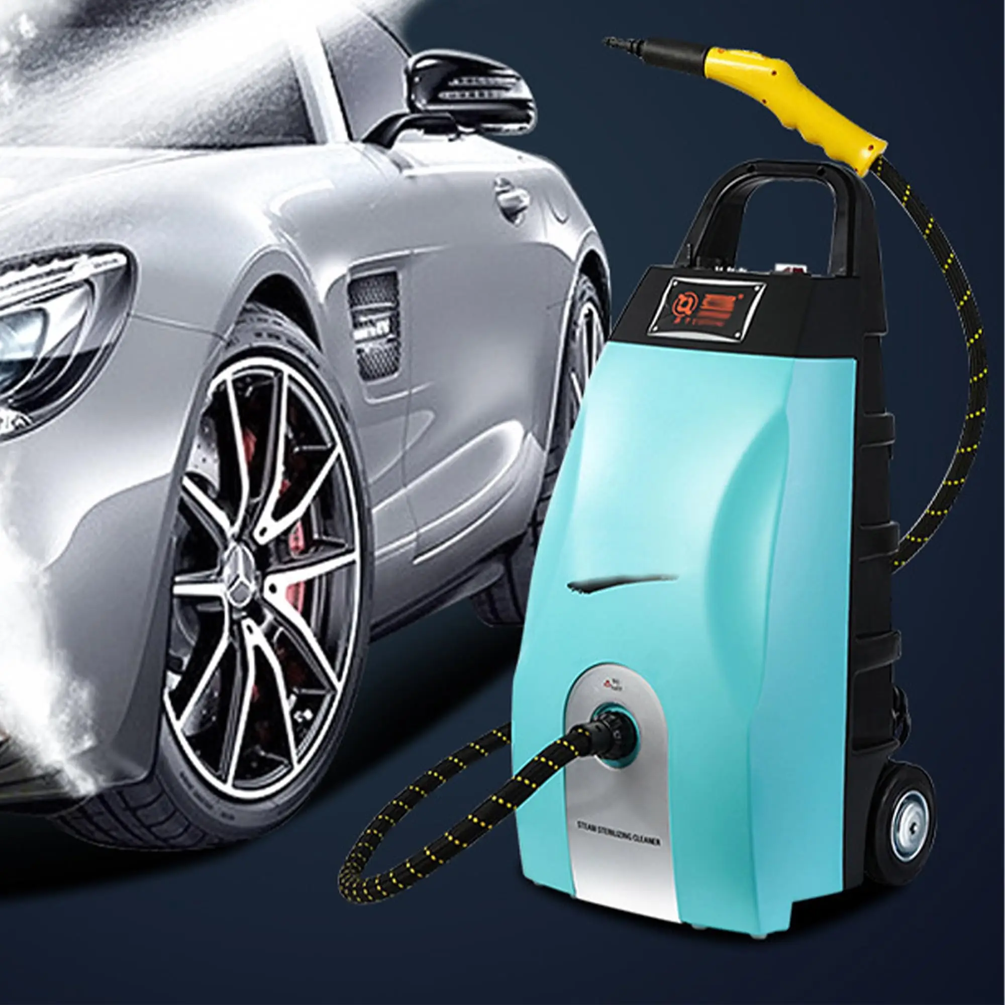 Multipurpose High Pressure Steam Cleaner, Heavy-Duty Portable Steamer with 3.5L Tank & 6 Accessories, Ideal for Home