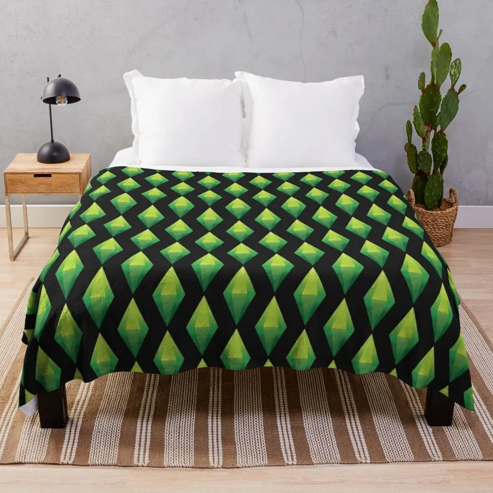 

Plumbob - The Sims Throw Blanket Giant Sofa Decoratives Extra Large Throw Blankets