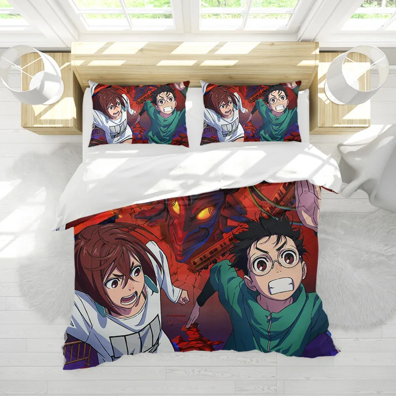 Dandadan Bedding Suit Quilt Cover 3D Printed Bedroom Bed Cover Bedclothes 2/3pcs Anime Cartoon Room Decoration Kids Xmas Gift
