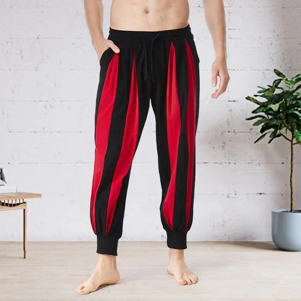 

Новые модные мужские шаровары, свободные негабаритные стильные хлопковые и льняные спортивные штаны высокого качества для бега, повседневные мужские брюки