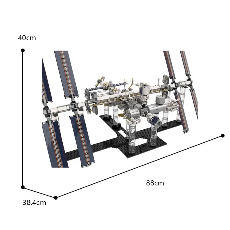 Building Block MOC-93305 International Space Station Model 4642PCS Adult  Children Puzzle Education Birthday Toy Gift Ornaments