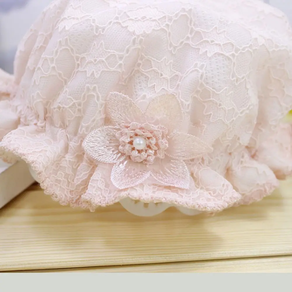 Spring/Summer Thin Style Lace Sunscreen Fisherman Hat Outdoor Cute Girls Baby Bucket Hat Sun Protection Baby's Bonnet Newborn