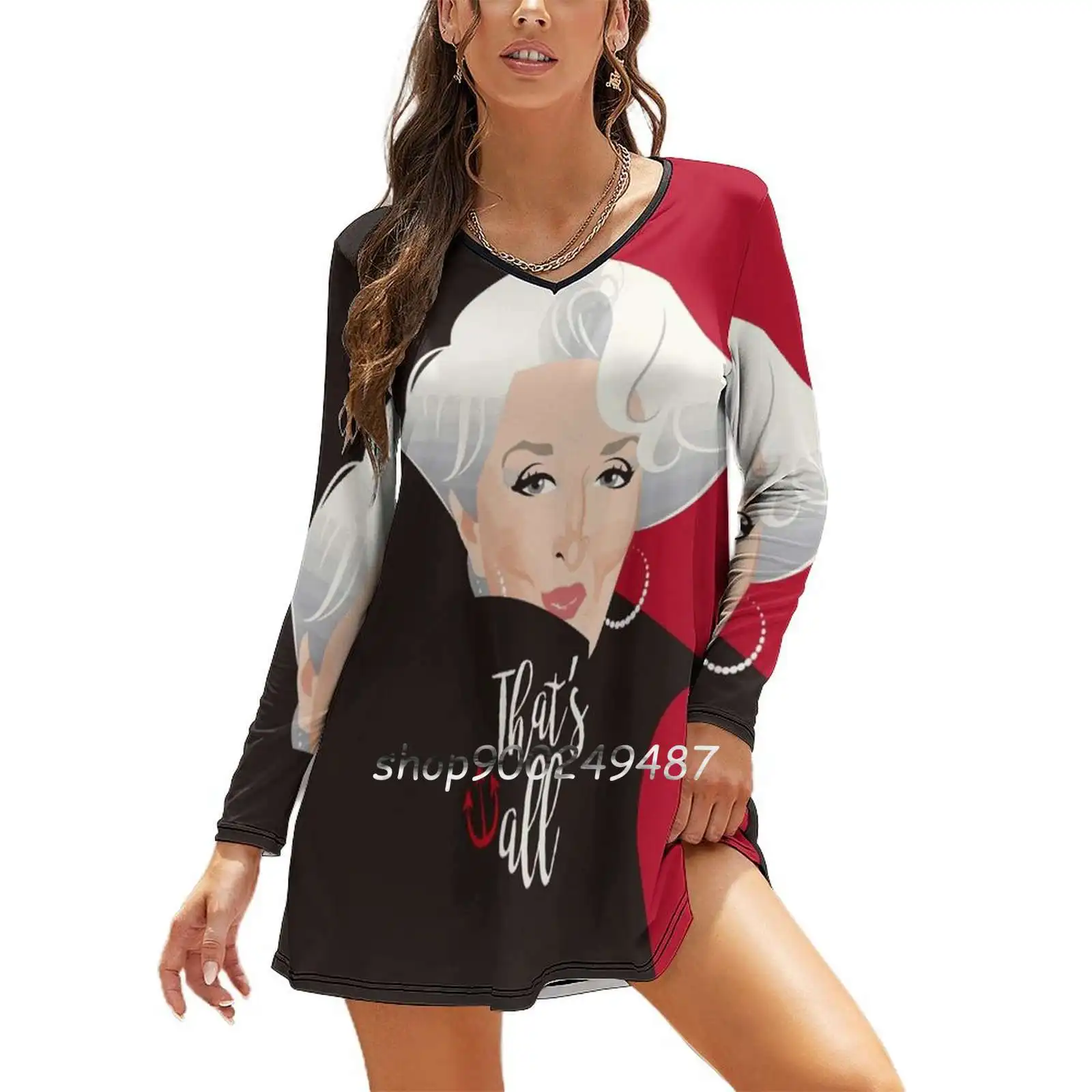 That'S All Women Spring Autumn Long Sleeve Dress Female Casual Dress Meryl Streep Miranda Priestly Devil Wears Diva Fashion