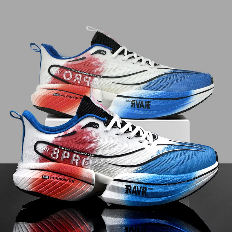 New Men's Sneakers Sports Carbon Plate Support Running Shoes Non-slip Male Tennis Cross Training Shoes Light Trail Running Shoes