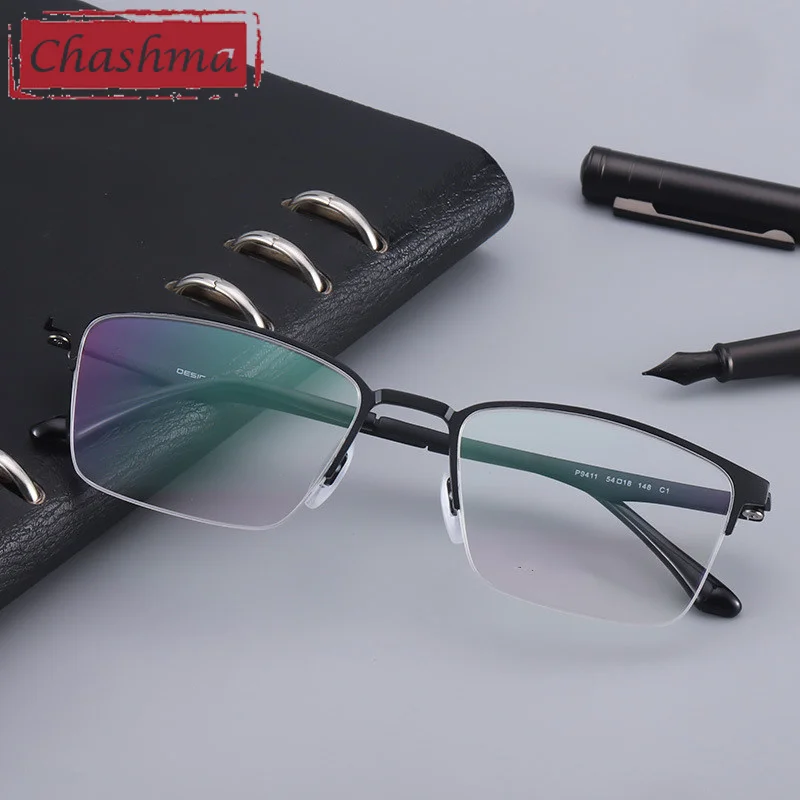 Chashma Glasses Men 54mm 142 mm Width Gafas for Progressive Lenses Frame Prescription Eyeglass Spectacle for Male