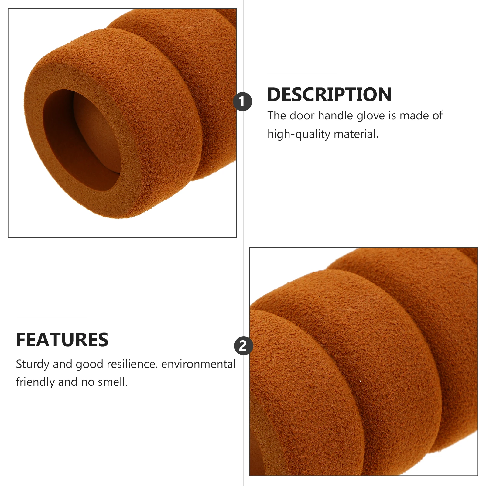 10 ชิ้น Nbr พรีเมี่ยมมือจับประตูครอบคลุม Skid Proof Anti Collision เด็กฝาครอบป้องกัน Wall Protector