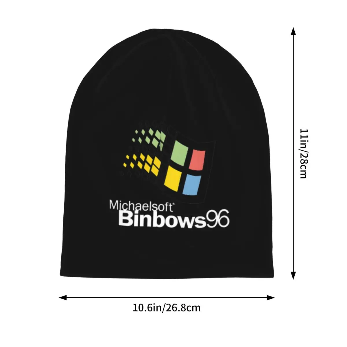 Windows 95 Geeks Nerd Malha Quente Boné de malha Hip Hop Bonnet Chapéu Outono Inverno Gorros ao ar livre Chapéus para adultos unissex
