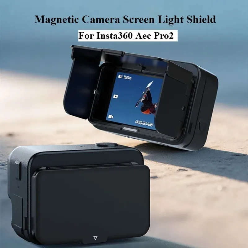 For Insta360 Ace Pro2 Magnetic Screen Lens Hood Anti-reflective Glare Sports Camera Foldable Screen Hood For Insta360 Ace Pro