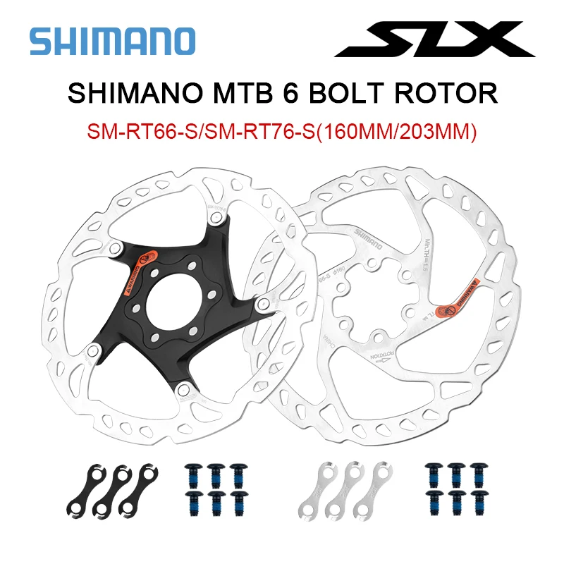 SHIMANO SM-RT76 SM-RT66 SM-RT64 SM-RT54 Disc Brake Rotors 160mm SM-RT66 203mm SLX ZEE DEORE MTB Cycling Parts 2 pairs