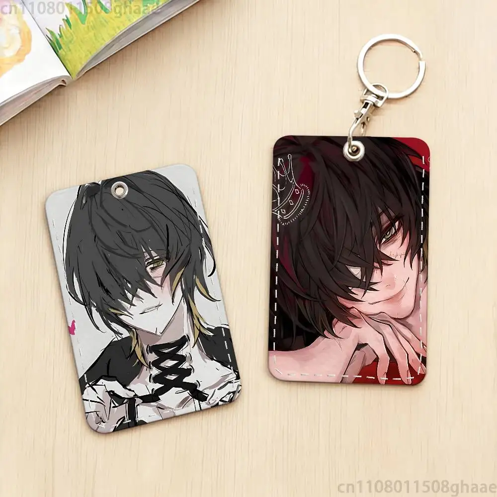 Slow Damage Anime Personalised Print Card Holder Suitable For Holder Girls Door Card Case Women Badge Holder Keychain