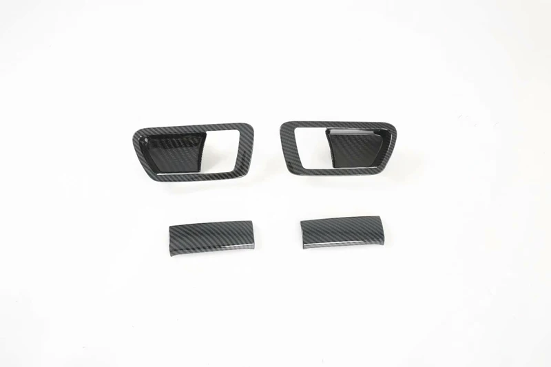 For TOYOTA Sienna (XL30) 2015-2020 Carbon Fiber Style Inner Door Handle Cover Catch Bowl Trim Insert Bezel Frame Garnish