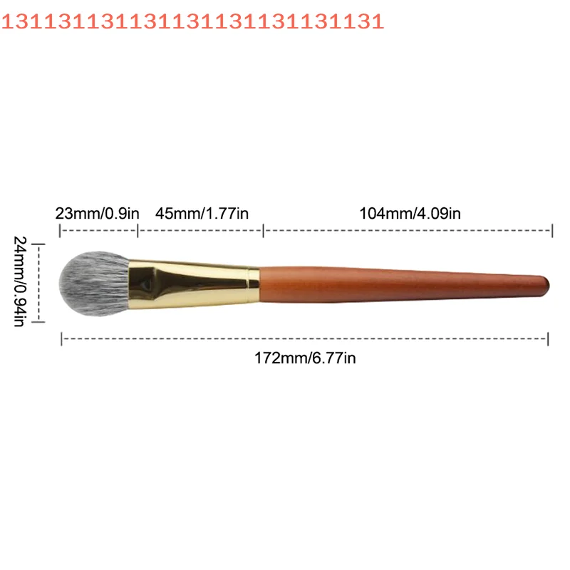 Pędzel do różu i bronzeru z naturalnego włosia koziego, profesjonalne narzędzie kosmetyczne, pędzel do makijażu twarzy, pędzel do konturowania i cieniowania.