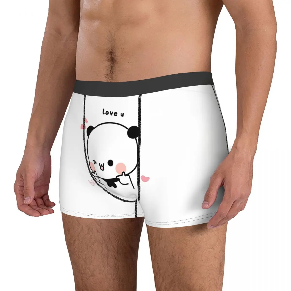 Finger Guns Liebe Mann der Boxer Briefs Bubu Dudu Cartoon Hoch Atmungsaktive Unterhose Hohe Qualität Drucken Shorts Geburtstag Geschenke