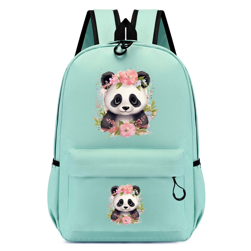 Cute Cartoon Anime Schoolbag para Crianças, Mochila Infantil, Jardim de Infância Mochila, Flor, Panda Print, Meninos, Meninas, Adolescente