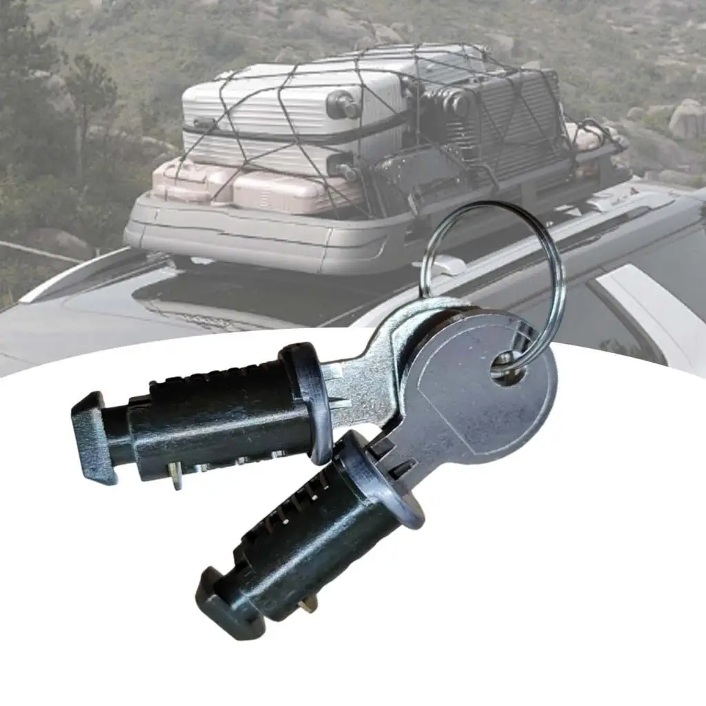Barres transversales serrures et clés cylindres de serrure professionnels Kits de serrures à barre transversale support de toit supérieur de voiture