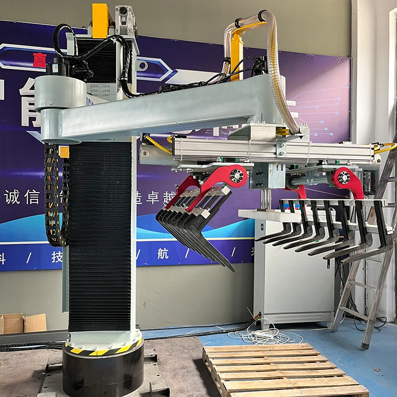 20kg 25kg 50kg Column Palletizer Automatic Bag Feeding Palletizing Machine Industrial Bag Stacking Equipment For Production Line