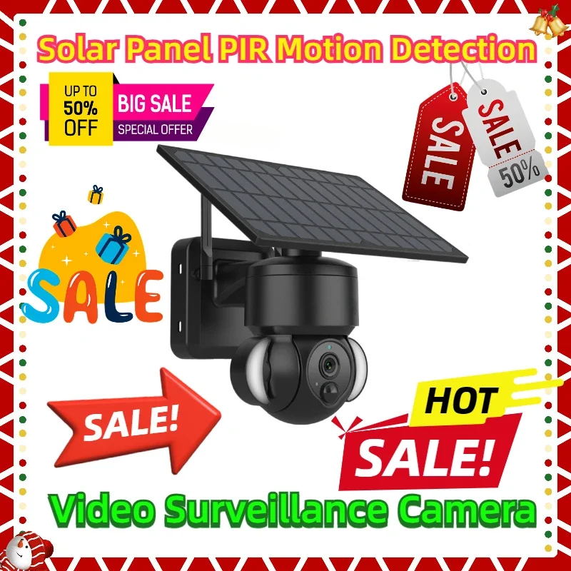 

Camera with Solar Panel PIR Motion Detection Can Be Installed Separately Video Surveillance