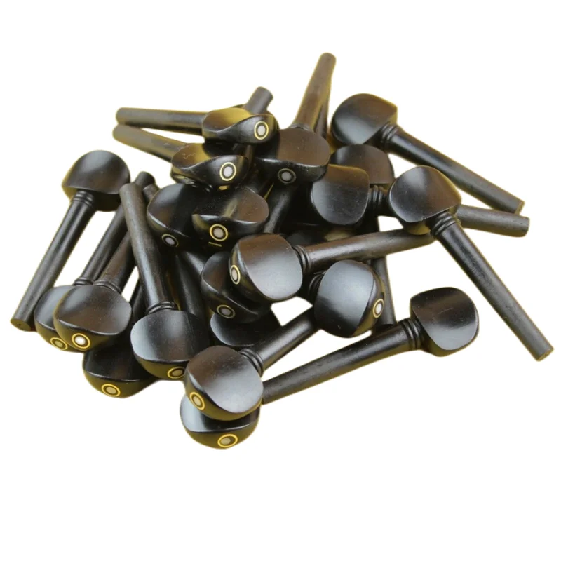 

40pcs high quality Violin Pegs Ebony 4/4 Violin Tuning Pegs , violin parts