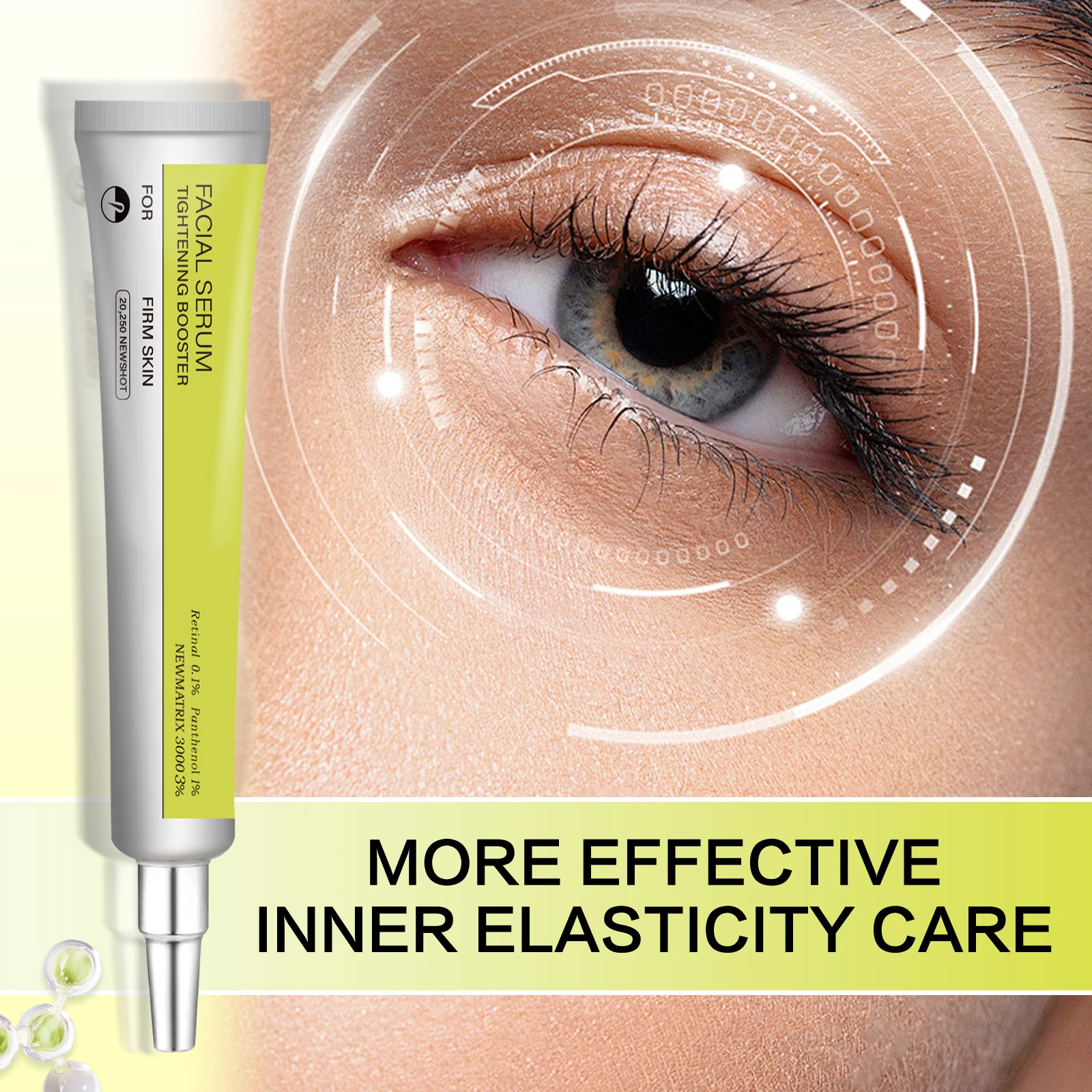 Roll-on Retinol Eye Serum 3% Matrixyl 3000 Panthenol Hydrating Firming Smooth Dry Fine Lines Under Eye Skin Care
