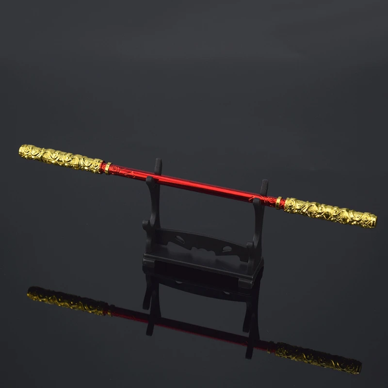 22 センチメートル/8.66 インチ大胆不敵な契約定海海固定針武器モデルゴールデンフープスティックゲーム周辺装飾コレクションおもちゃ
