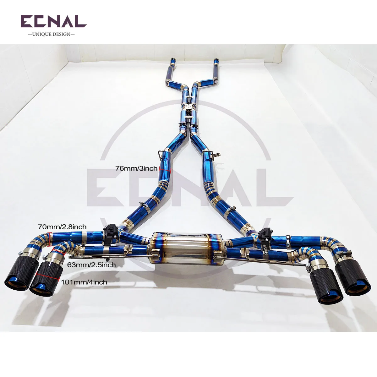 

Выхлопная система Ecnal Catback с клапаном и глушителем для BMW X7 G07 M50i 4.4T, из титанового сплава TC4, спортивная выхлопная труба