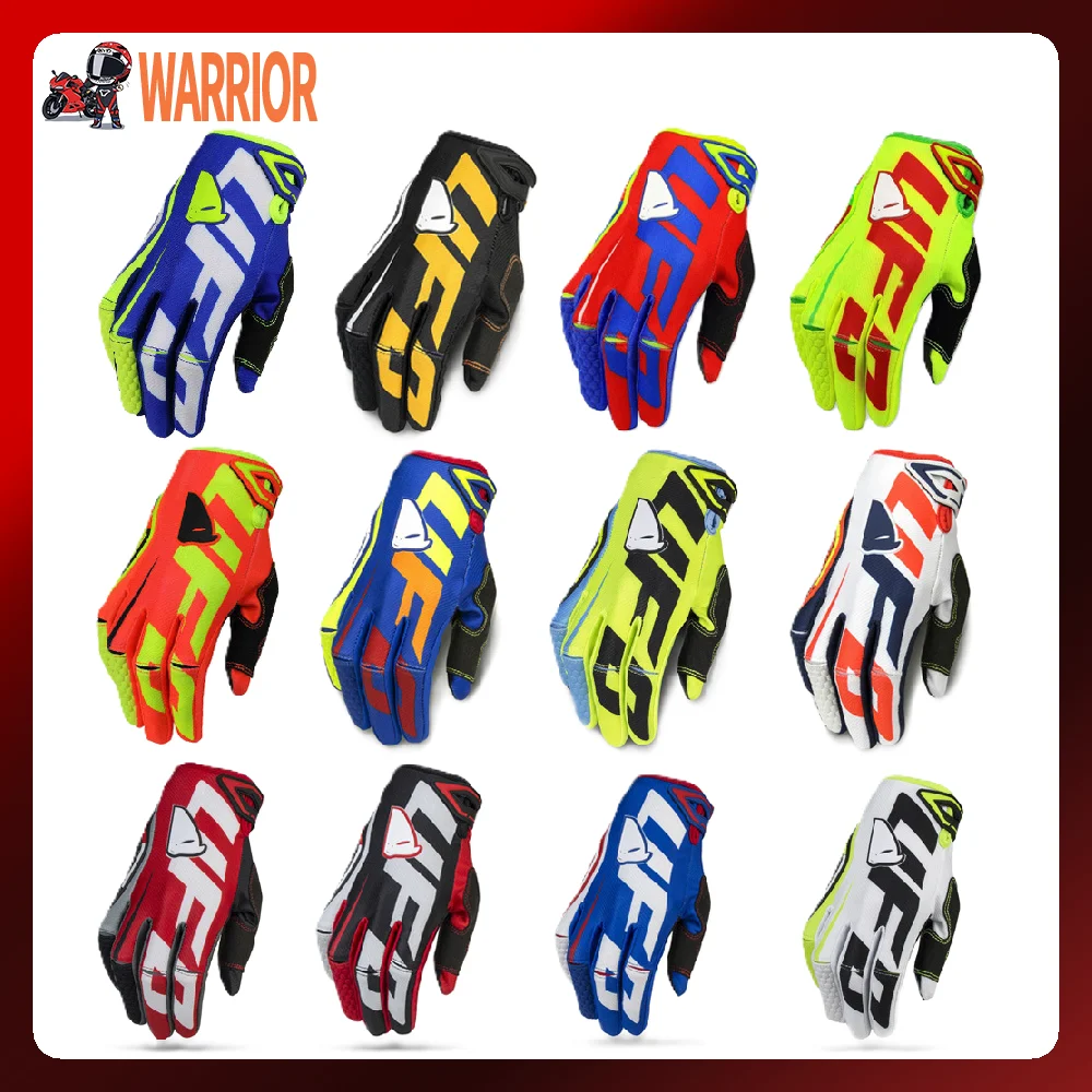 Latest Version UFO Fashion Off-road Motorcycle Gloves Men Women Mountain Bike Gloves BMX Soft Breathable Motocross Racing Gloves