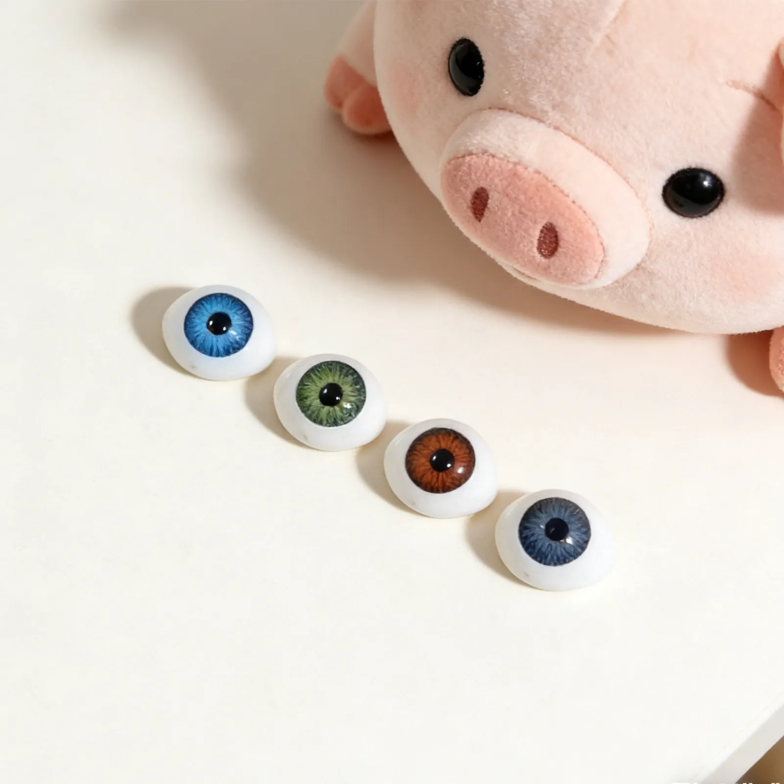 

60Pcs DIY Plastic Oval Eyes Mixed Colors Material Supplies Handmade Crafts Classroom Art Projects Plastic Eyes