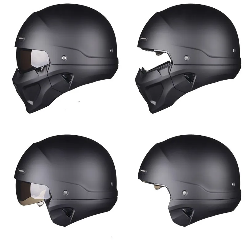 New Design Scorpion Retro 3/4 Modular Half Face Electric Helm Full Face Casque Moto For Men Helmets Motorcycle