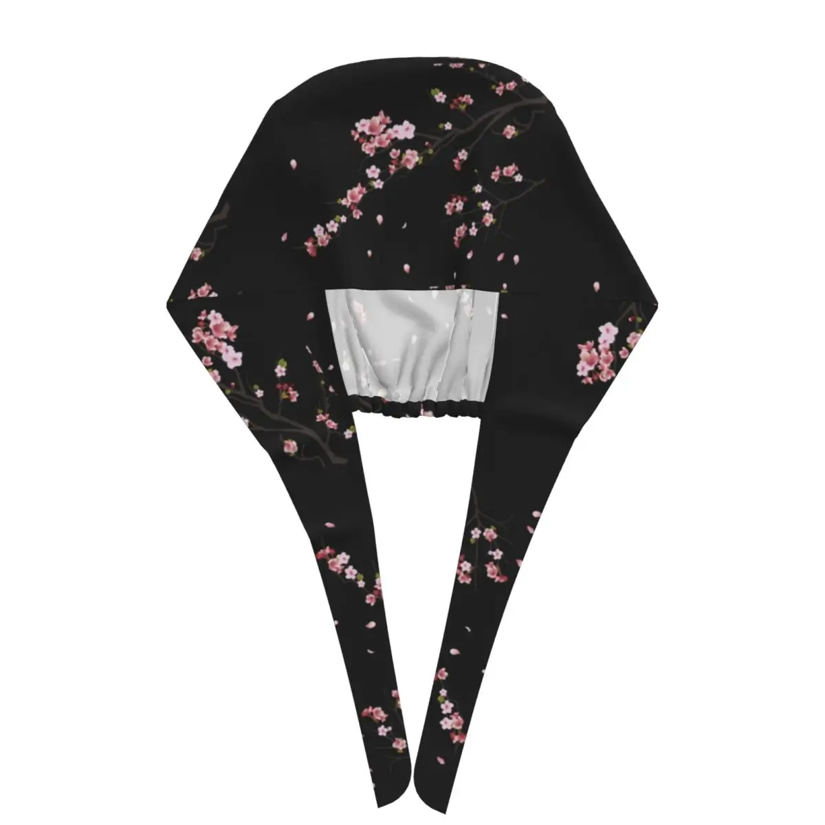 Японская шапка-скраб с узором вишни, рабочая хирургическая шапочка для врача, мужская и женская регулируемая шапочка для кормления для стоматолога