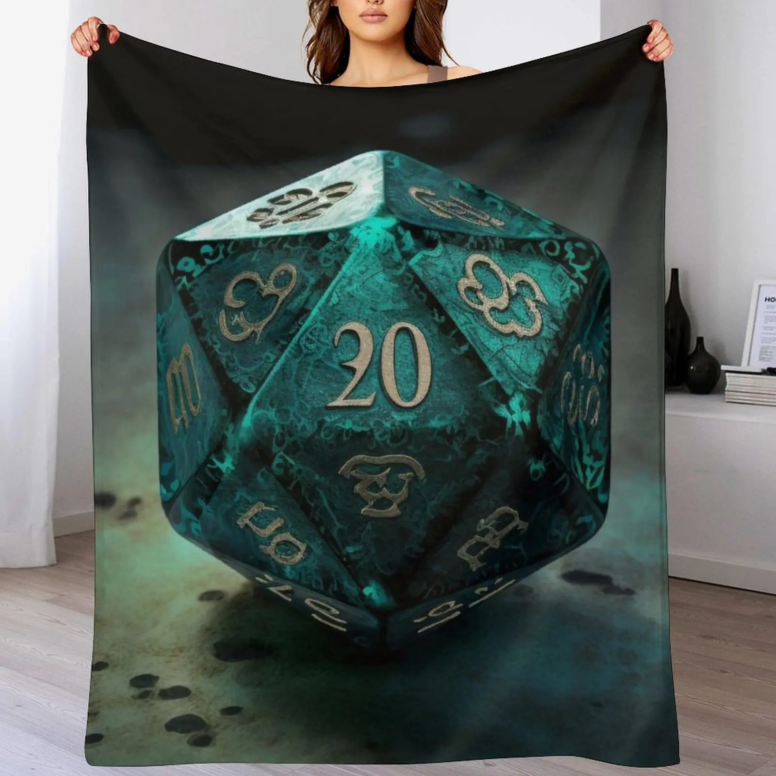 Dungeons and Dragons D20 Throw Blanket anime Summer Beddings Blankets