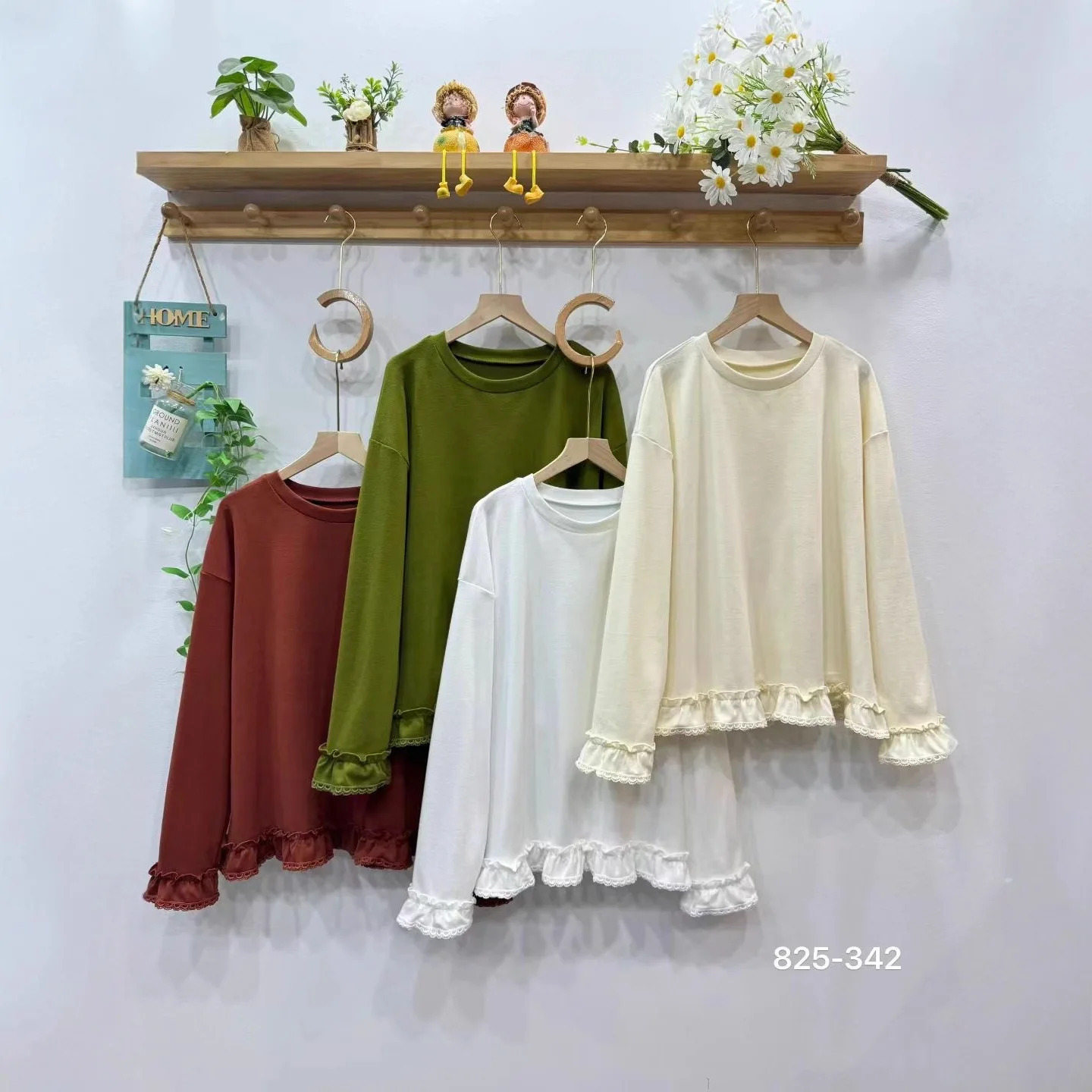 Japanische Mori Kei Kleidung Solide Candy Farbe Baumwolle T-Shirts Frauen Herbst Winter Oansatz Langarm Casual Lose Pullover Tops