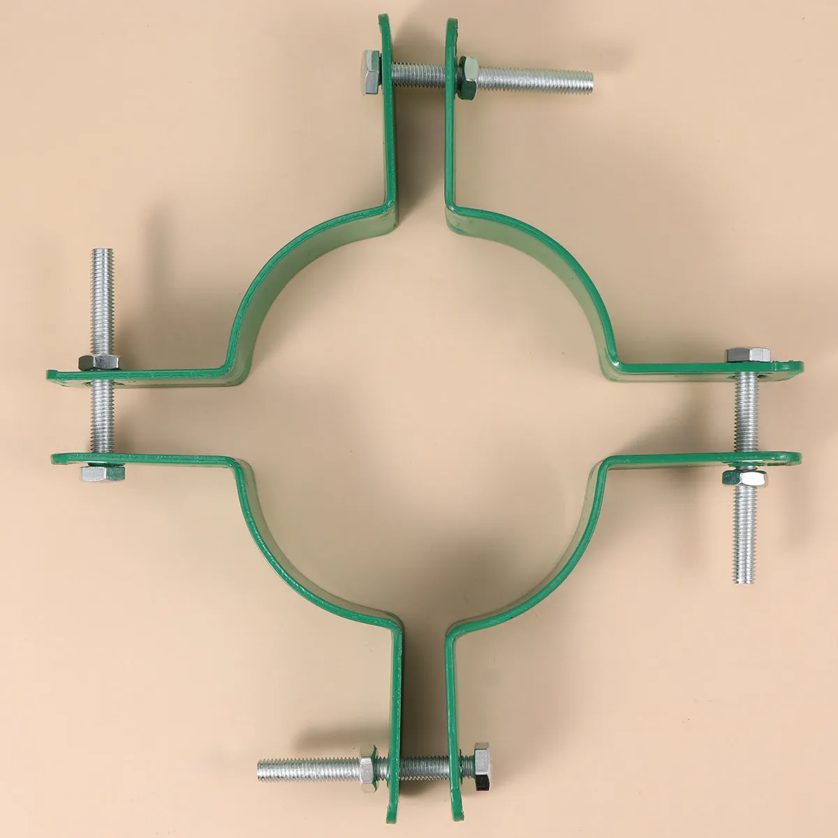 Fixateur d'arbres en métal durable, résistant à l'usure, peinture thermolaquée, support de fixation d'arbres extérieur, vis de 10 cm de diamètre