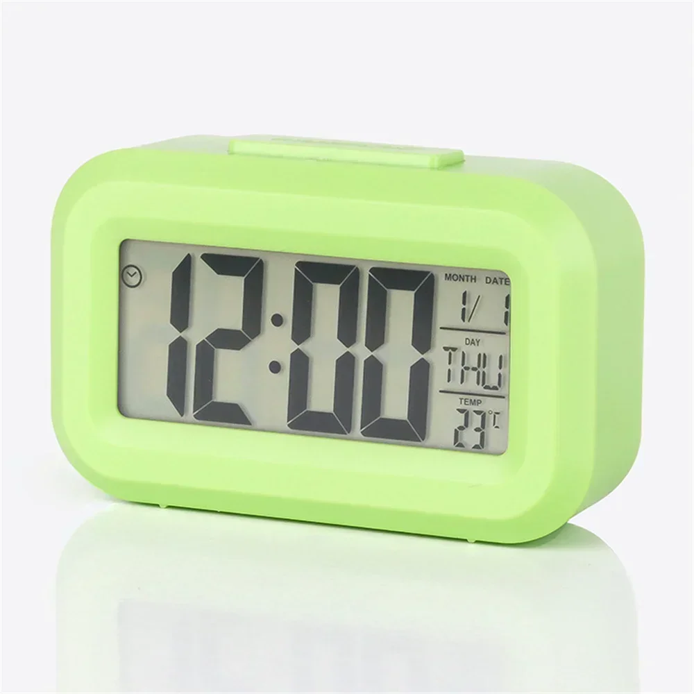 Led Digital Alarm Clock Backlight Data Times Calendar Desktop Multi-function Electronic Bedroom Decoration Desk Decorations Wall view 5