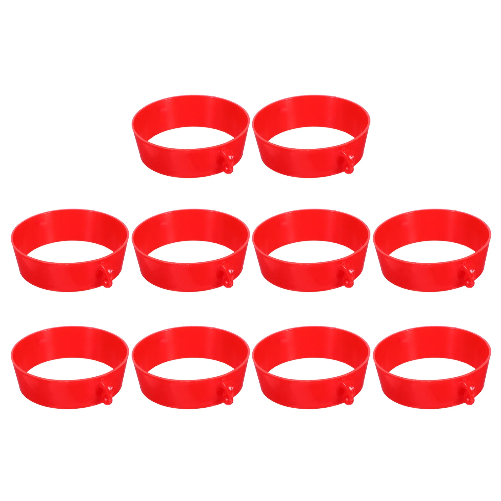 10 stks Road Cone Chain Connector Plastic Ring Voor Veiligheidsketen Verkeer Afbakening Post Kegels Parkeerbarrière