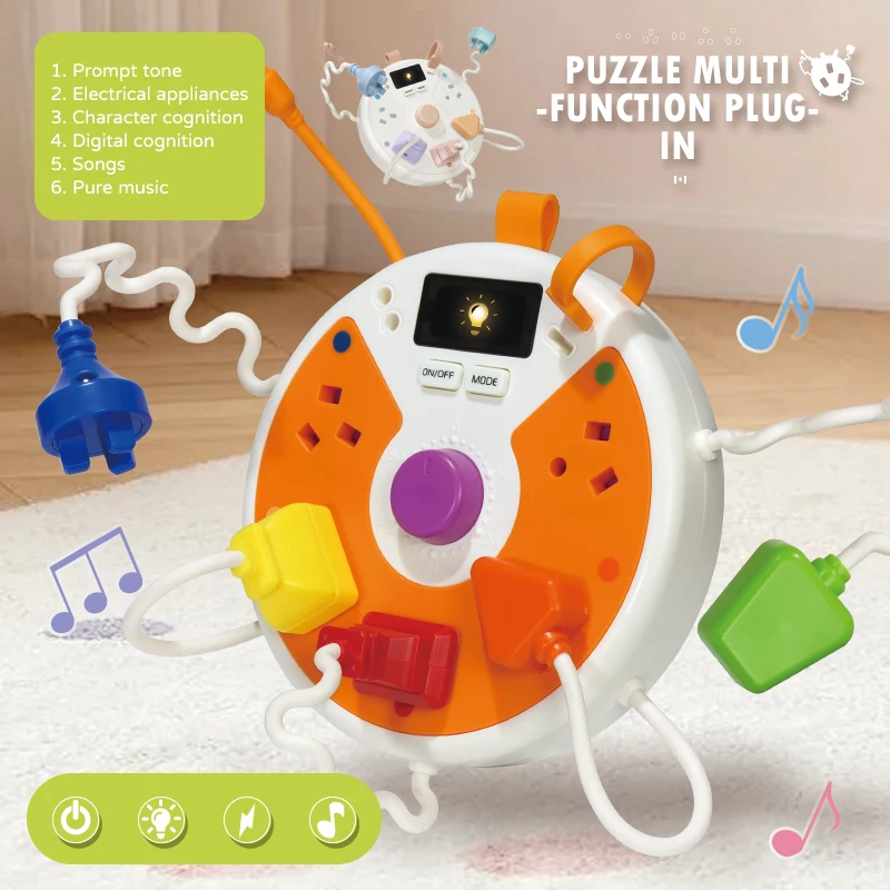 brinquedo-sensorial-montessori-busy-board-com-tomadas-e-plugues-para-criancas-brinquedo-educacional-stem-para-desenvolvimento-cognitivo-luz-e-som-ideal-para-viagens-e-resolucao-de-problemas
