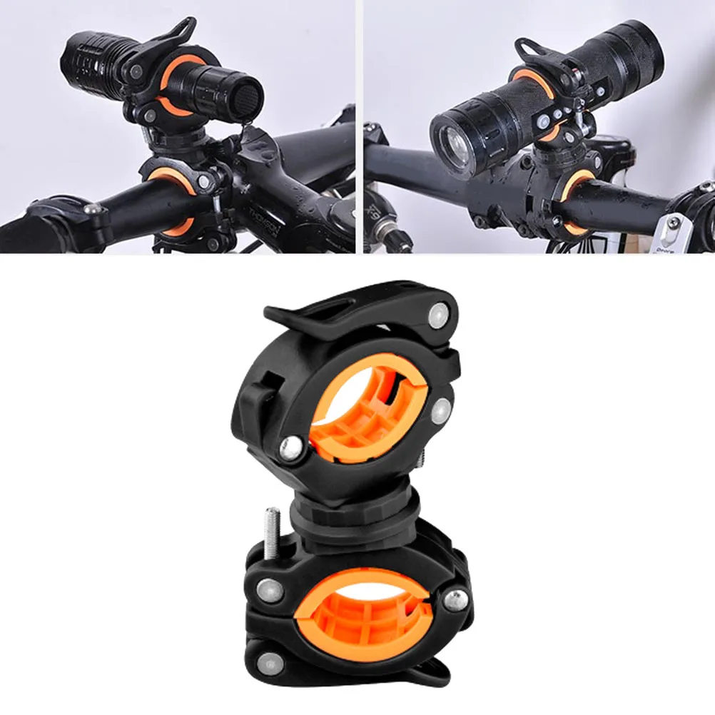 

Bike Flashlight Mount 360 Degree Adjustable Rubber Handlebar Brackets Torch Light Holder Bike Light MountingBracket Stable
