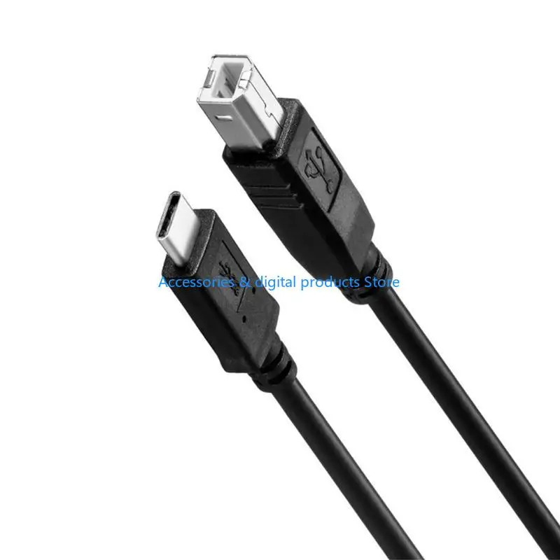 77JD High Speed USB Printer Cord Type C to 2.0 B Cable Scanner Cord USB C Cable
