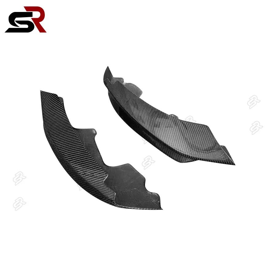 For BMW 4 Series F32 F33 F36 Carbon Fiber wrap angle Car Front Bumper Splitter Corner Trim Cover Front Chin Body Kit