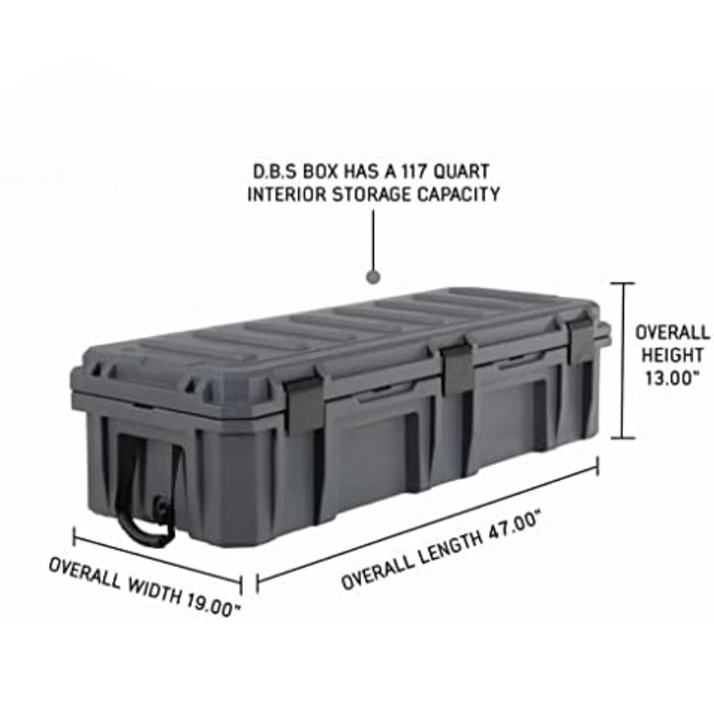 117 Quart Dry Storage Box, Overland Storage Case, Off Road Storage Case, Waterproof home.