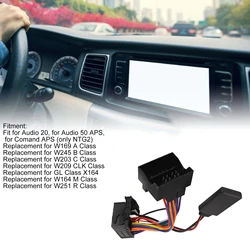 Bluetooth 5.0 Radio Aux Kabel 16 Pin Vervanging Voor W169 W245 W203 W209 W164 Bluetooth Aux Adapter Draadloze Bluetooth Aux Kabel