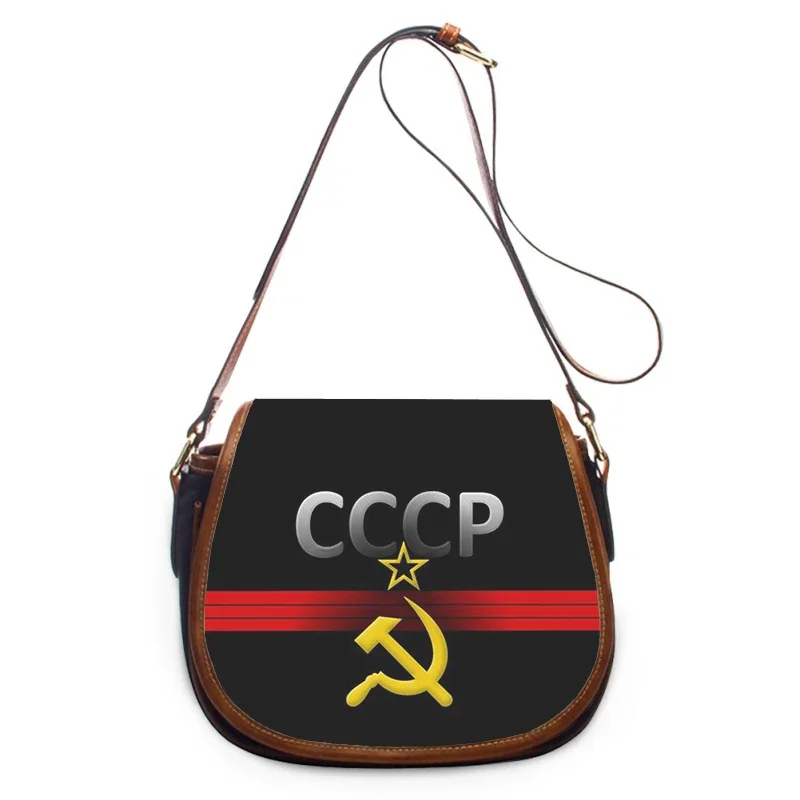 Soviet Union USSR flag print new fashion Women Crossbody Bag Luxury Handbags Women Bags Zipper women shoulder bag