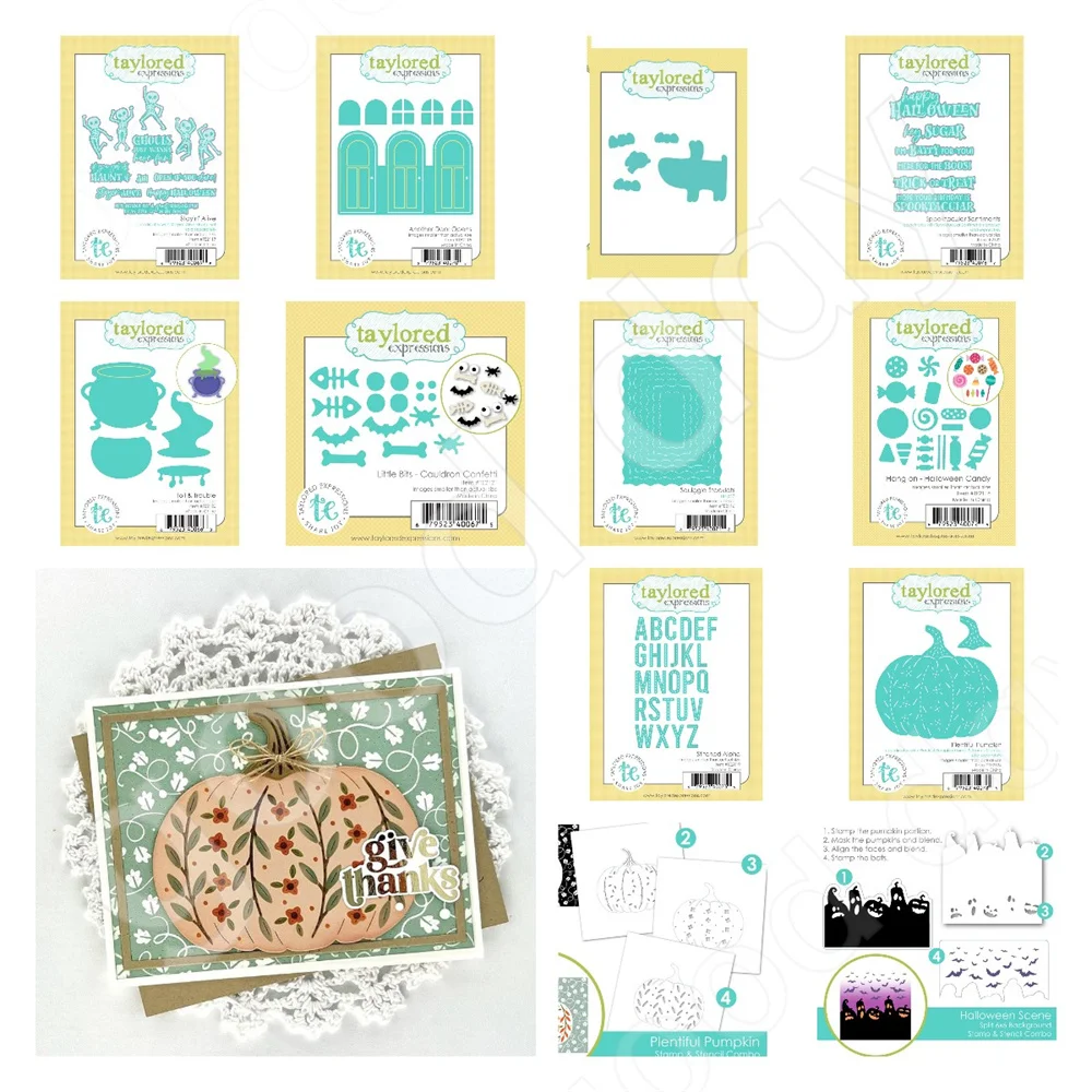 

Halloween Pumpkin Candy Metal Cutting Dies Stamps and Stencils DIY Scrapbooking Boards Handmade Holiday Greeting Cards Embossing