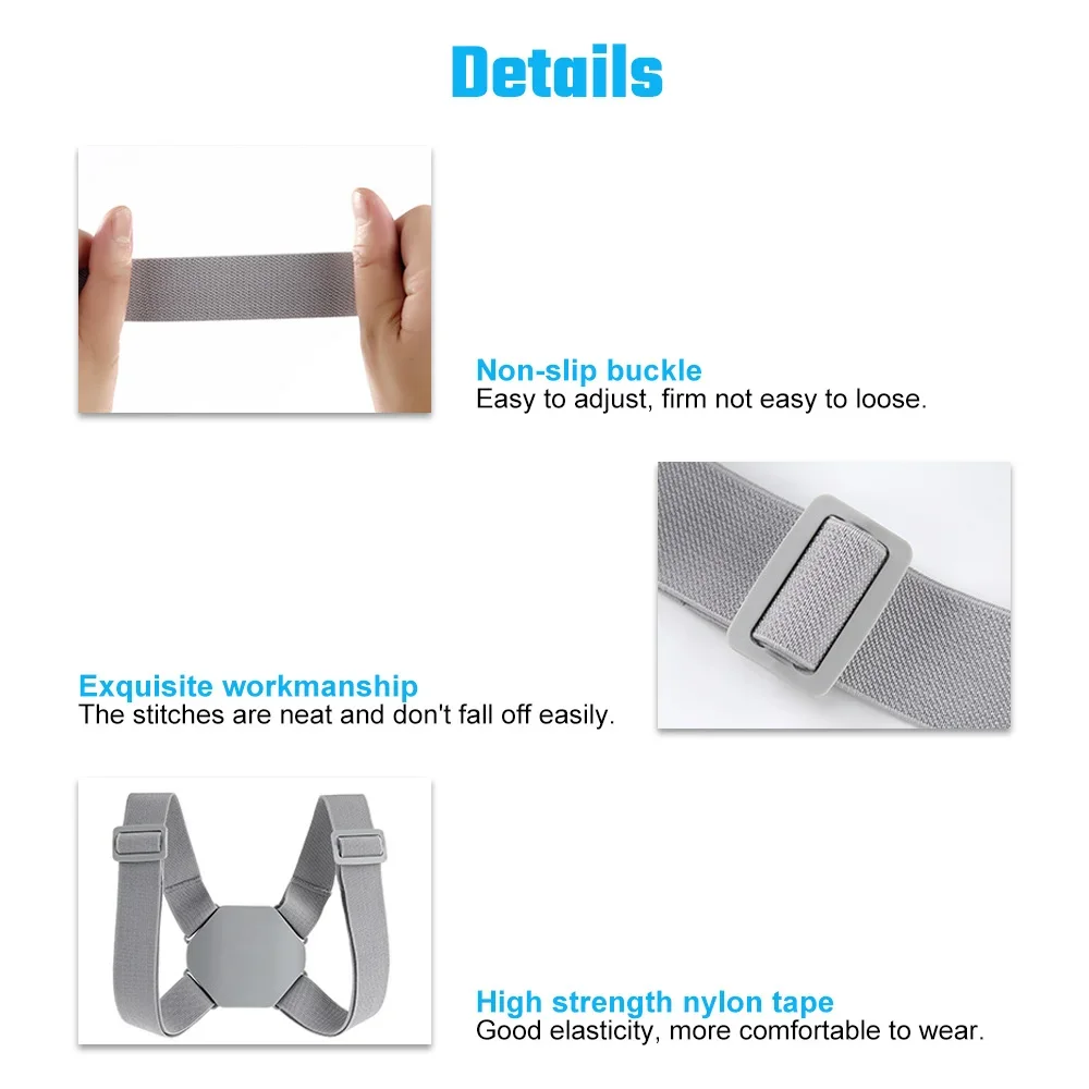 Postura elétrica Corrector Back Brace Spine Maca Vibração lombar Massager Spine Deck Backbelt Suporte USB recarregável