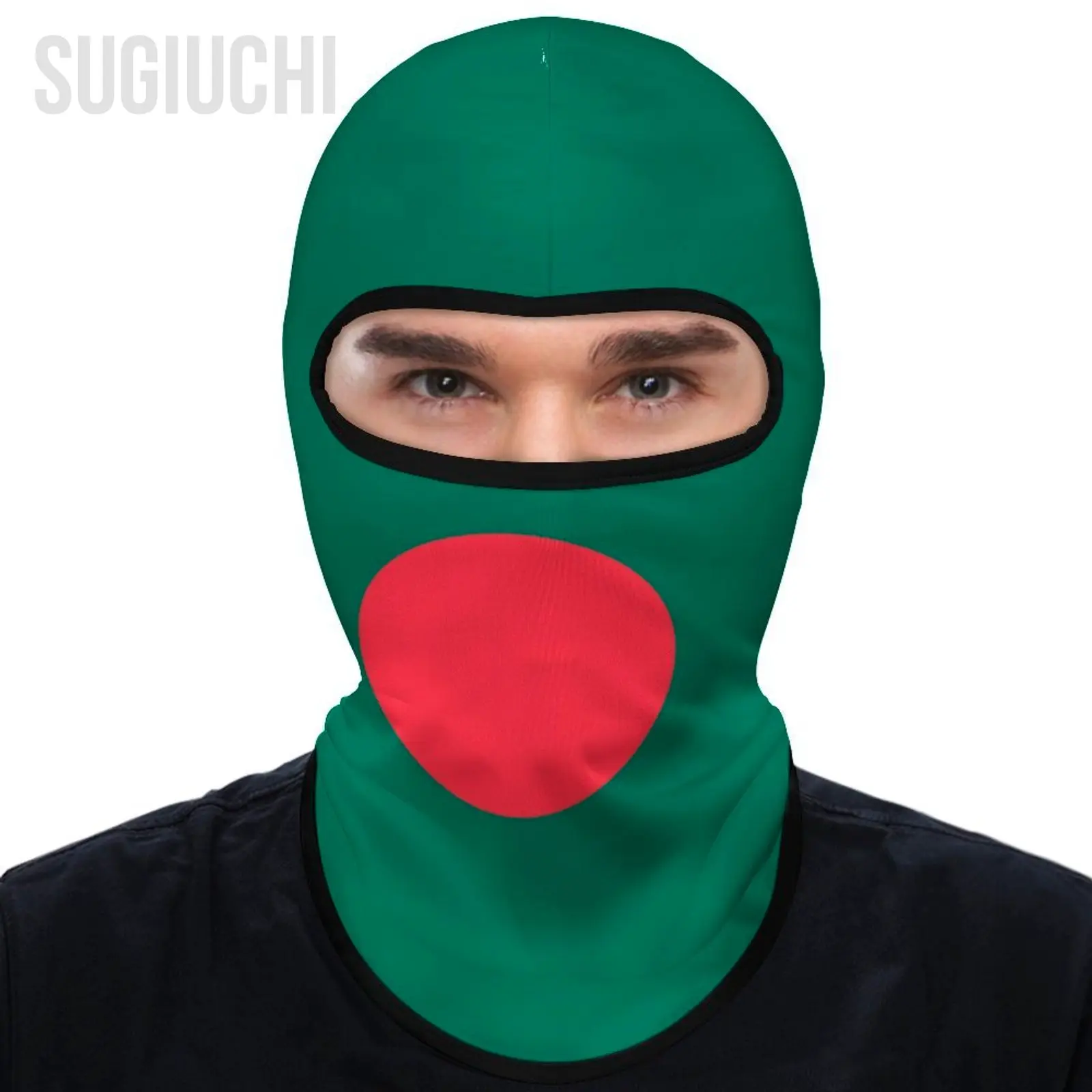 Bangladesh Flag Outdoor Cool Sunscreen Motorcycle Face Mask Moto Biker Wind Cap Mask Stopper Windproof Bicycle Cycling Headgear